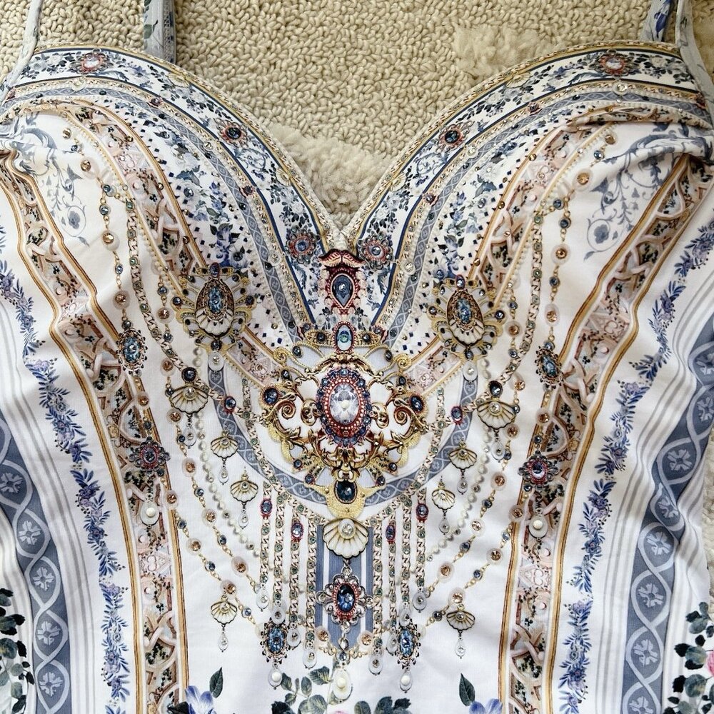 Camilla Multicolor Jewel-Embellished One Piece Swimsuit - Picture 4 of 10